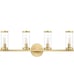Hampton Bay Loveland 25 in. 4-Light Brass Bathroom Vanity Light Fixture