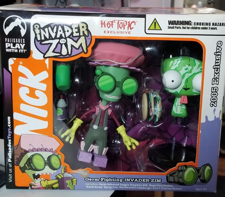 Germ Fighting INVADER ZIM Hot Topic Exclusive 2005 Nickelodeon Figures