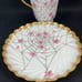 H& Co.Depose Pansies On Webs Choc/Demitasse Set Circa 1887. Signed A RARE++