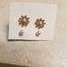 Goldtone and pearl earrings