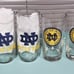 Notre Dame pint glasses