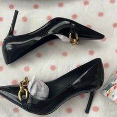 Jeffery Campbell Black Patent Heels