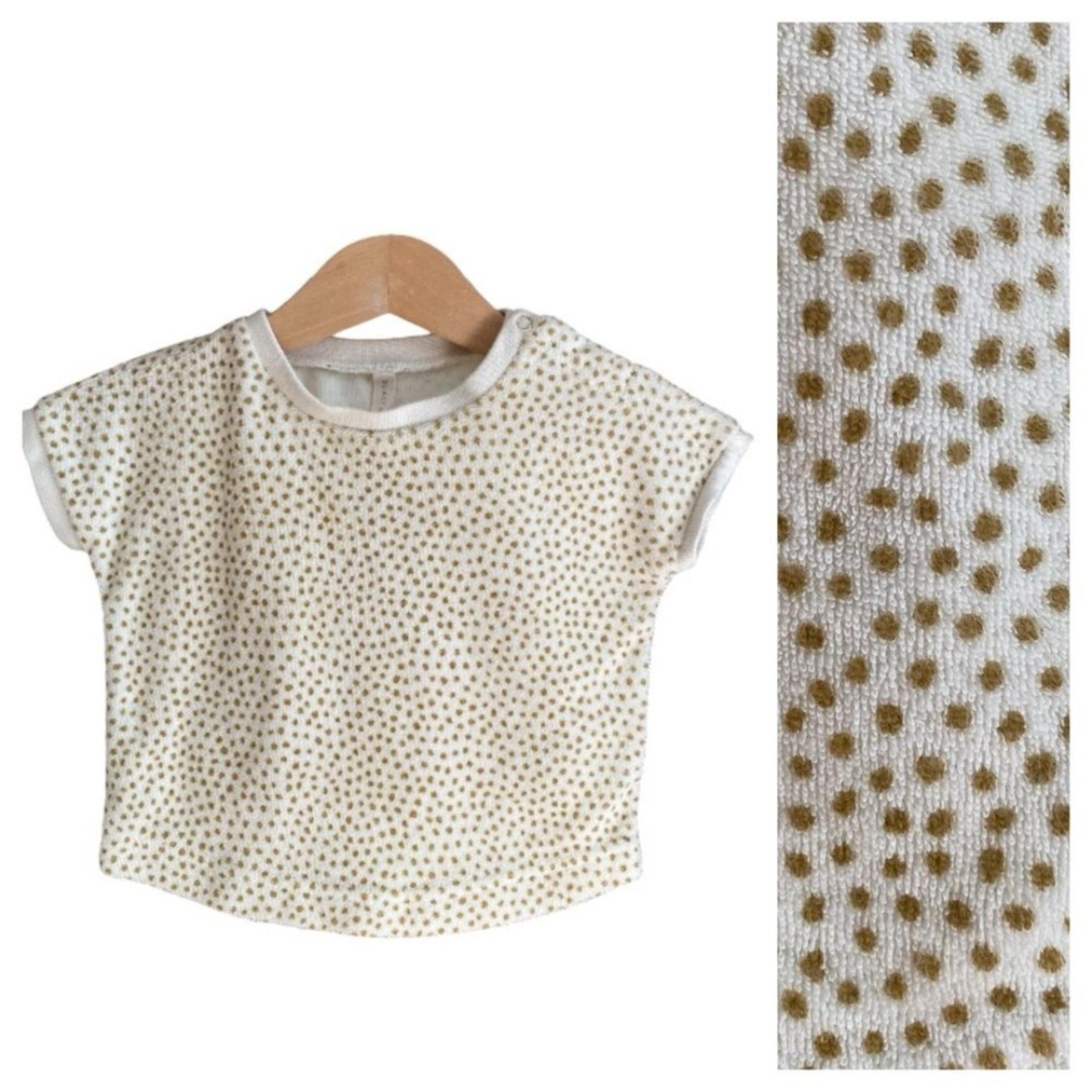 Rylee + Cru Quincy Mae Ivory Dot Terry Top