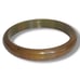 Vintage Bakelite Bangle Bracelet Olive Green Brown Marbled