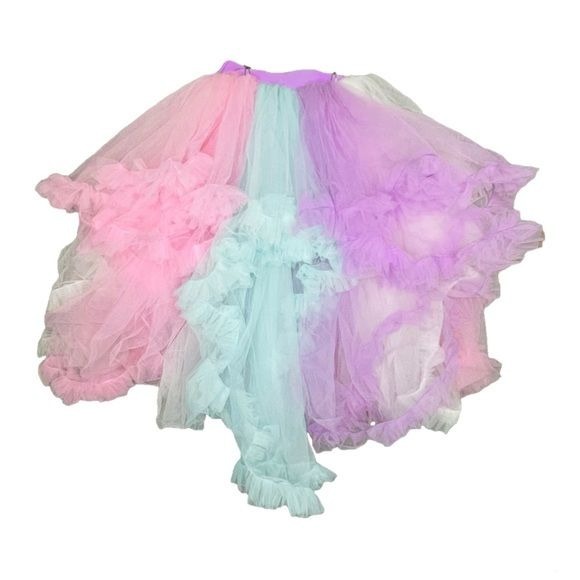 Tulle fluffy clouds like huge puffy pastel skirt costume Halloween dress up m/l