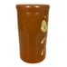 Vintage Greenfield Village Pottery Vase Redware Floral Design by Doric Mickelson