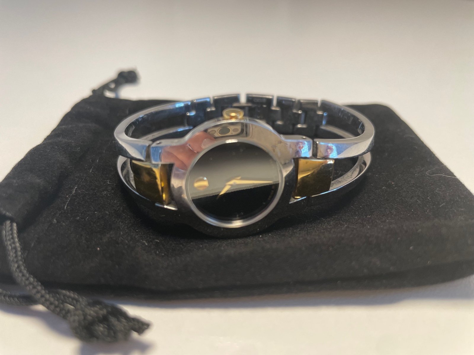 Movado two tone watch