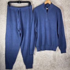 Tommy John Men’s Navy Sweatsuit Loungewear Size L NWT