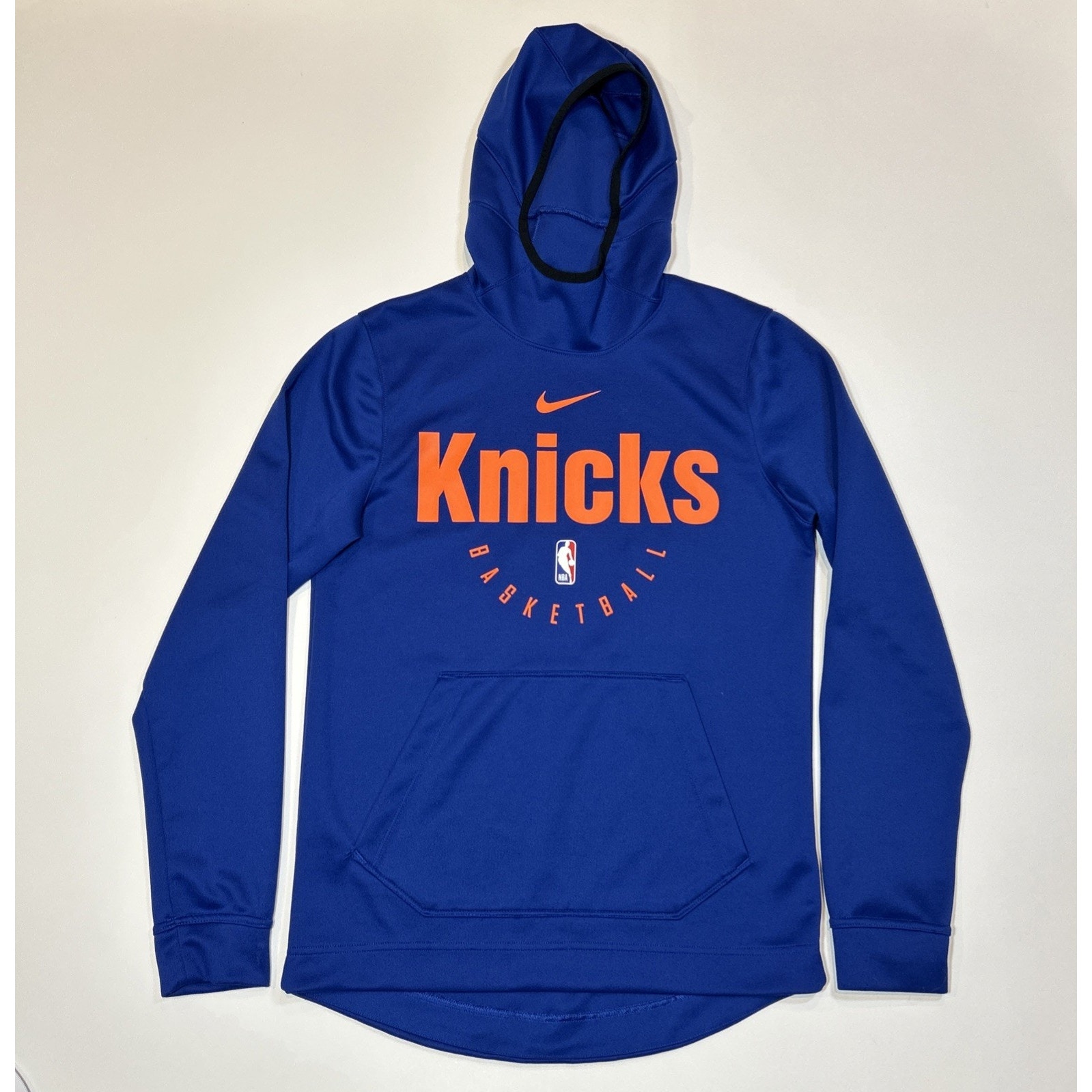 New York Knicks Hoodie Mens Size Small Blue Nike Dri Fit NBA Basketball Warm Up