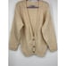 Vintage 525 Mohair Blend Retro Knit Unisex Cardigan Cream Color One Size