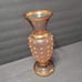 Vintage Bohemia Glass Vase, Czech Gold & Pink Satin Star Accents 10 Ornate Rare