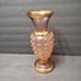 Vintage Bohemia Glass Vase, Czech Gold & Pink Satin Star Accents 10 Ornate Rare