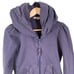 Prairie Underground XS Long Cloak Hoodie Jacket Navy Organic Cotton Flaw