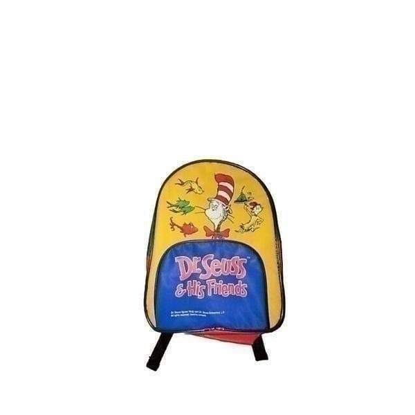 Vintage 1997 Dr Seuss and His Friends Mini Backpack Kids Preschool Bookbag 12x9