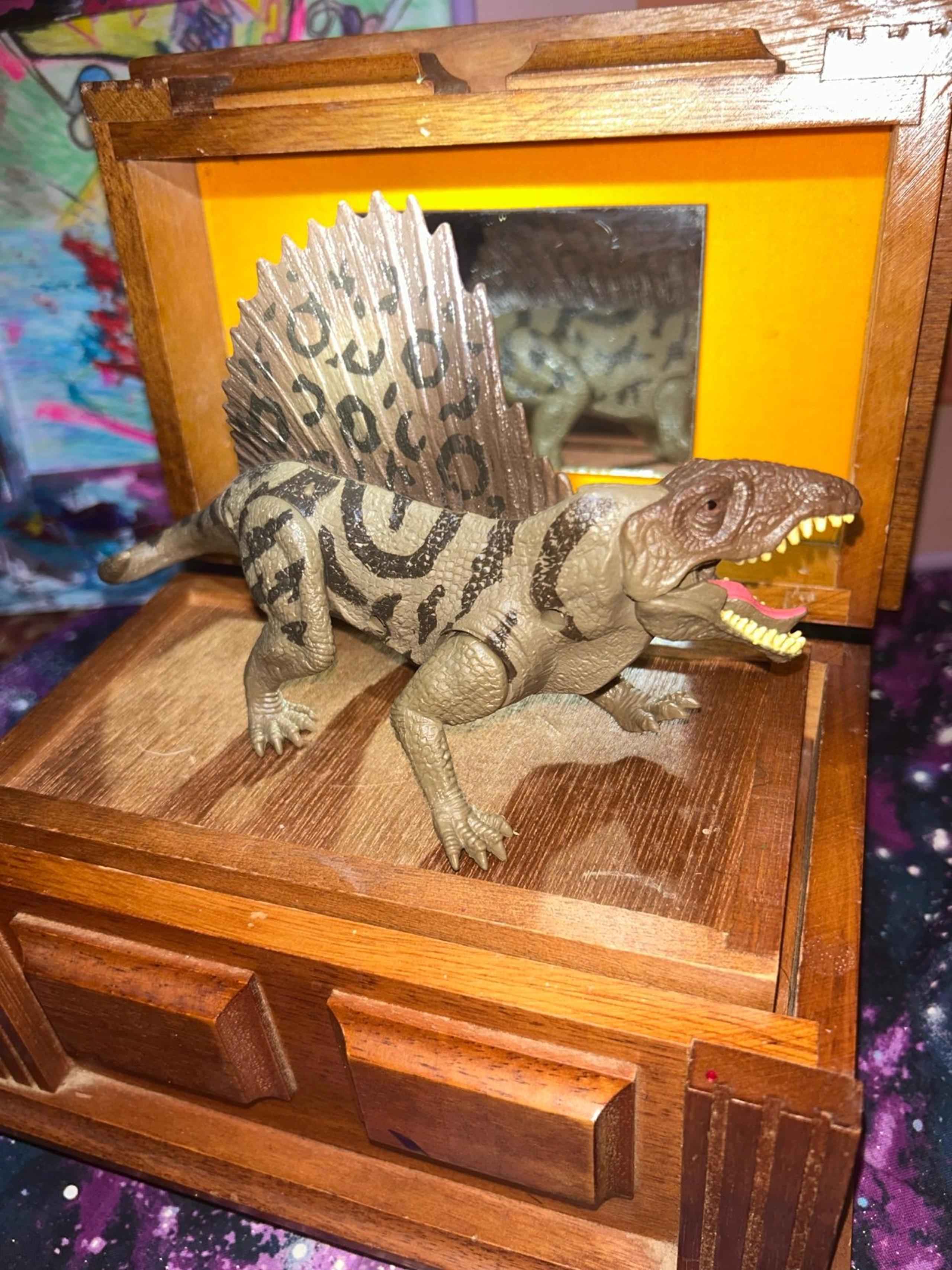 toy figure of a Dimetrodon