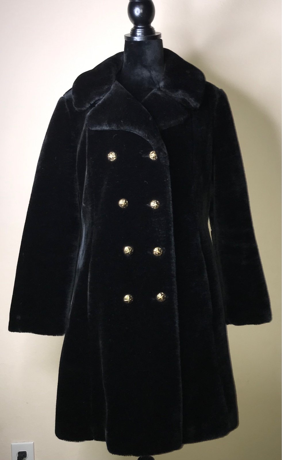Vtg Polar glow by glenoit faux fur coat