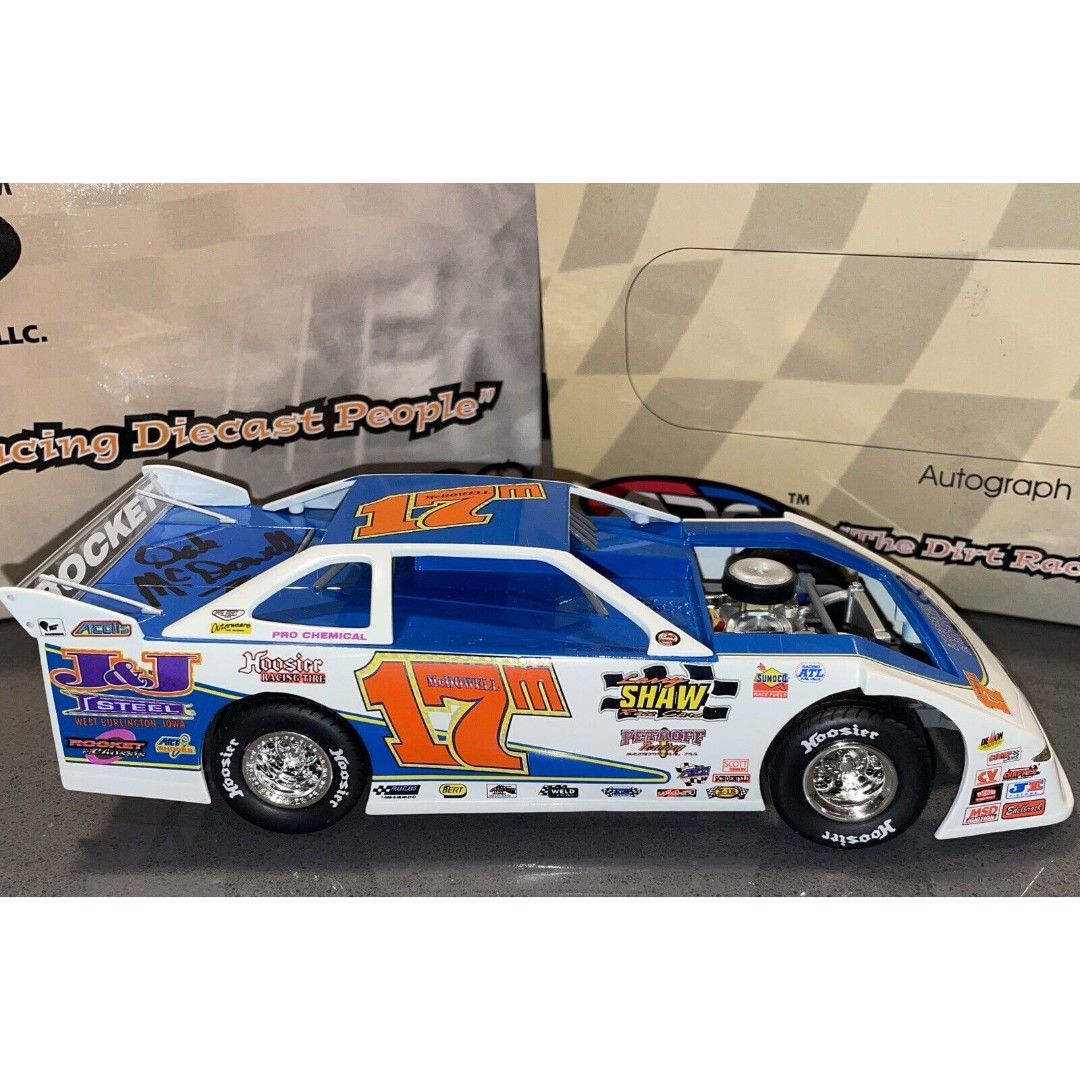 AUTOGRAPHED #17 Dale McDowell 2000 ADC Dirt Late Model Diecast 1/24 Scale