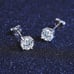 5mm moissanite diamond silver Earrings
