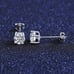5mm moissanite diamond silver Earrings