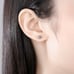 5mm moissanite diamond silver Earrings