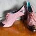 Fendi pink Oxford style kitten heels shoes size 40.5