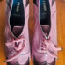 Fendi pink Oxford style kitten heels shoes size 40.5