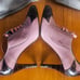 Fendi pink Oxford style kitten heels shoes size 40.5