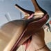Fendi pink Oxford style kitten heels shoes size 40.5