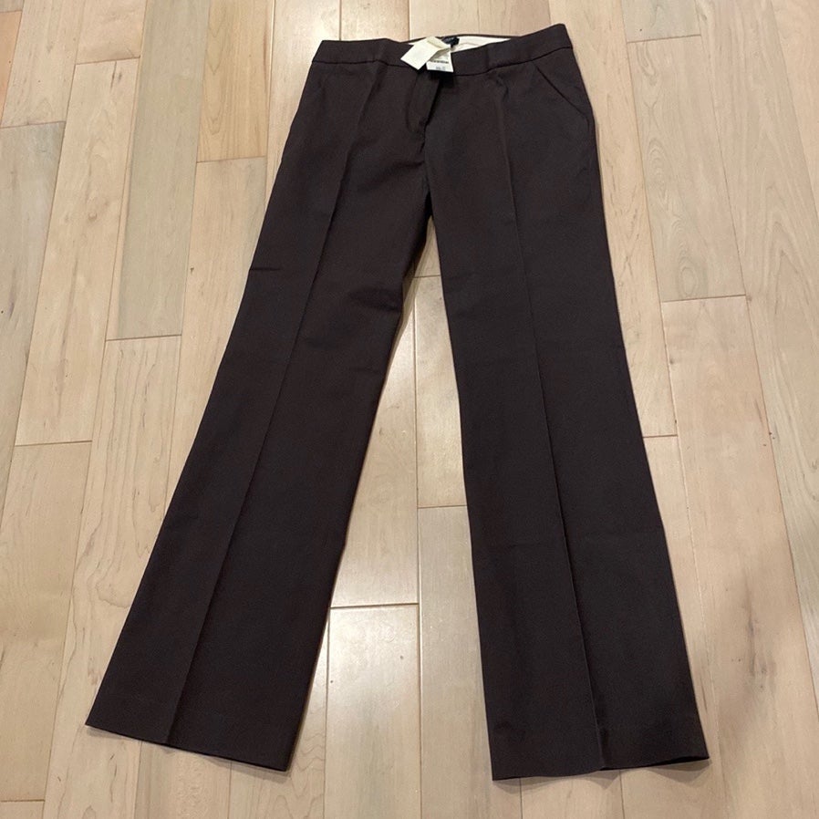 88 J.Crew cotton stretch city fit brown Dress Pants