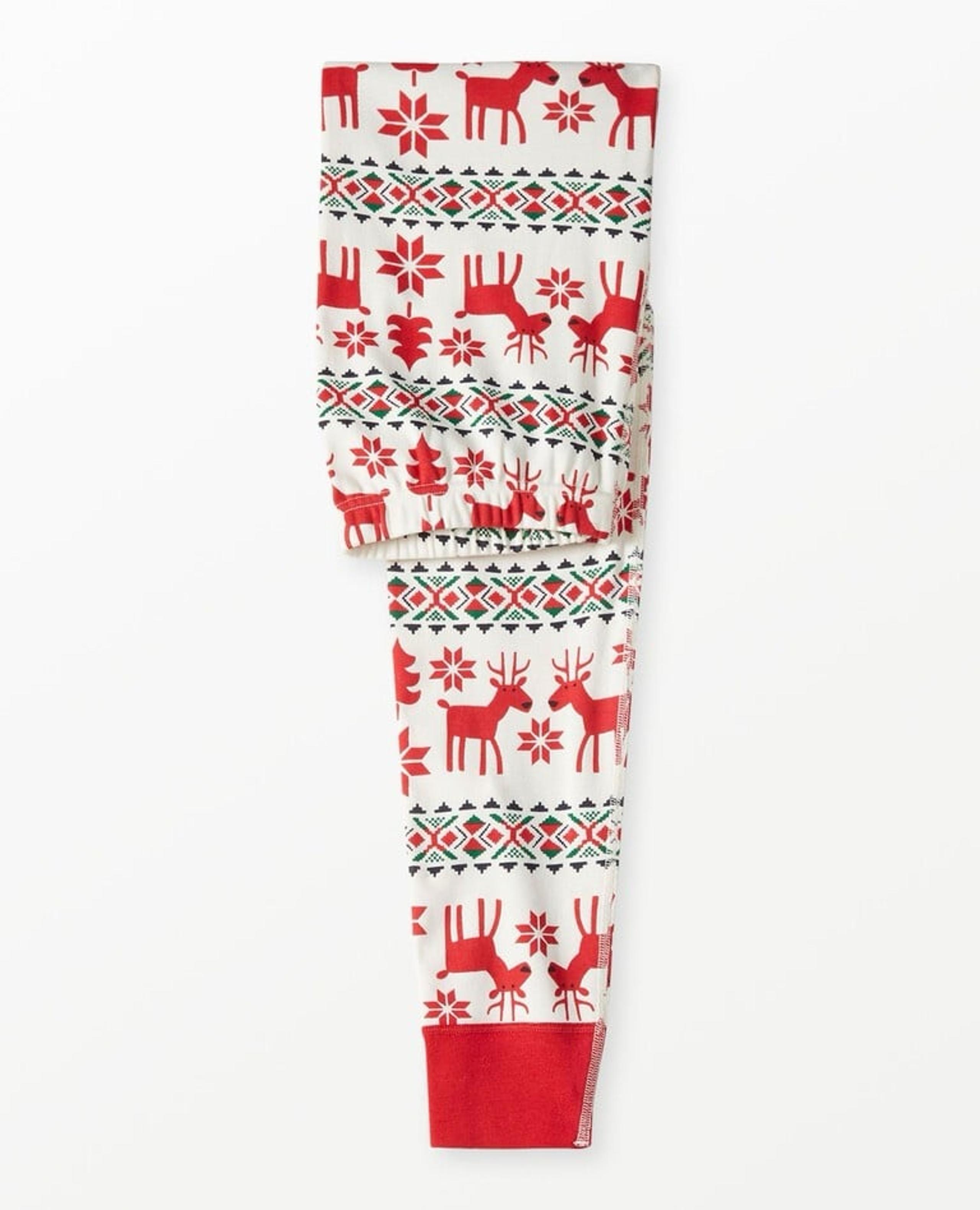 Hanna Andersson Reindeer Christmas Pajama Pant Adult Size Small