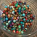 Assorted Mixed different sizes Round Gemstone & artificial Bead Lot thousands