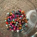 Assorted Mixed different sizes Round Gemstone & artificial Bead Lot thousands