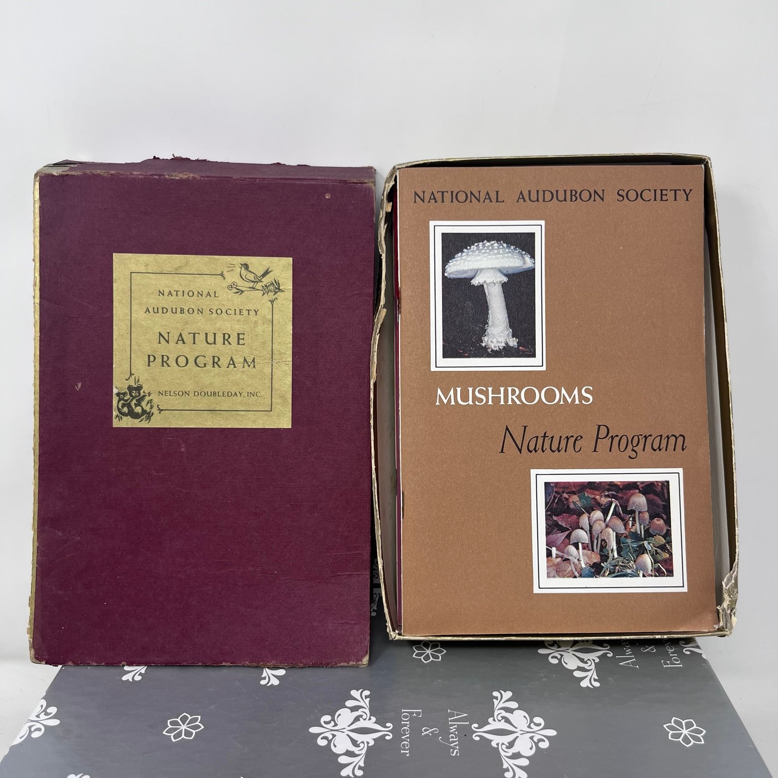 1955-57 National Audubon Society Nature Program Books w/ Stamps