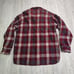 Vintage 60s 70s Woolrich Wool Shirt Jacket Shacket Large Red Grey Plaid Flannel