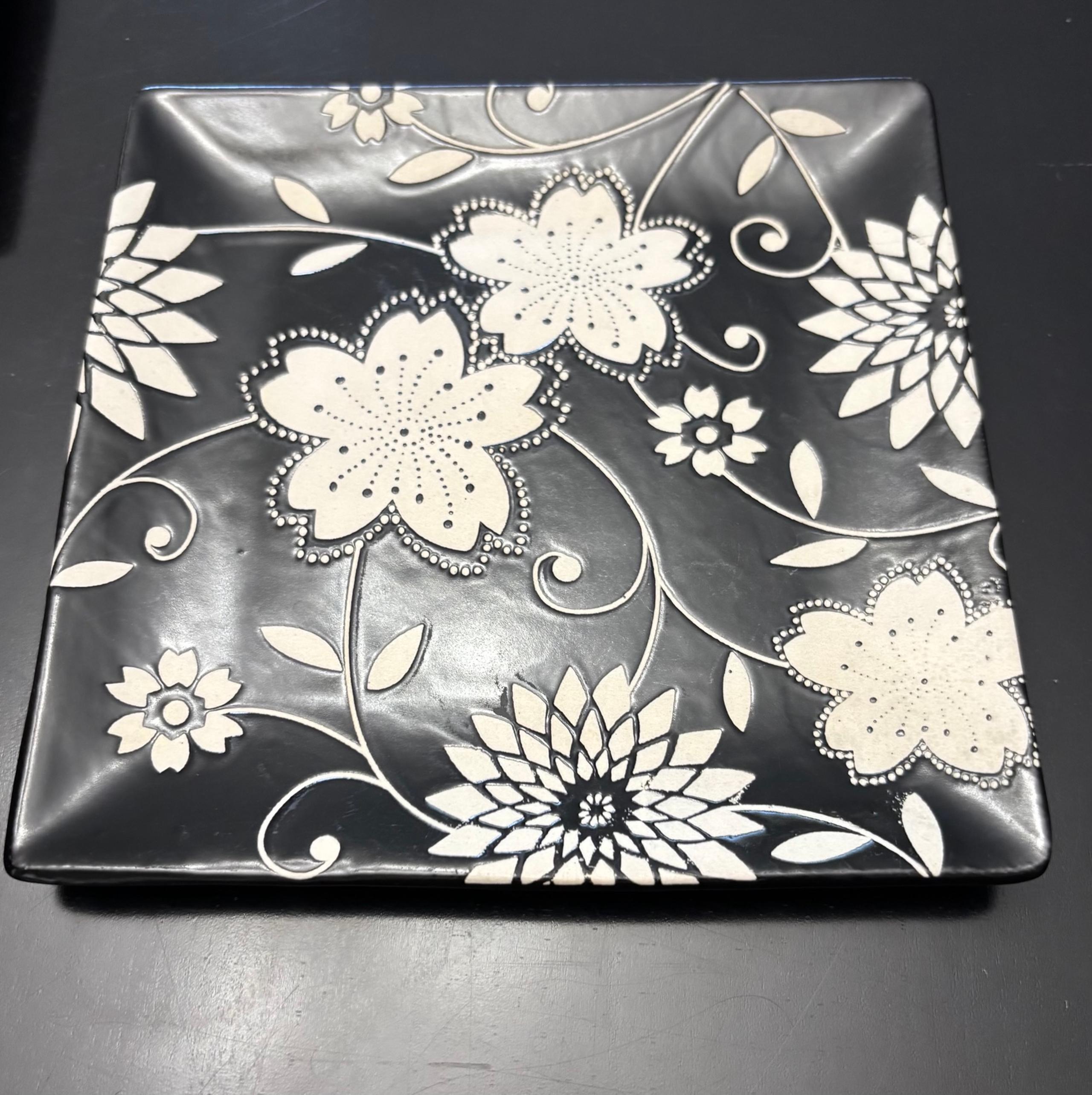 World Market Floral plates