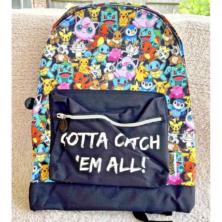 Pokemon Gotta Catch Em All Knapsack NEW School Backpack Pokemon Collector