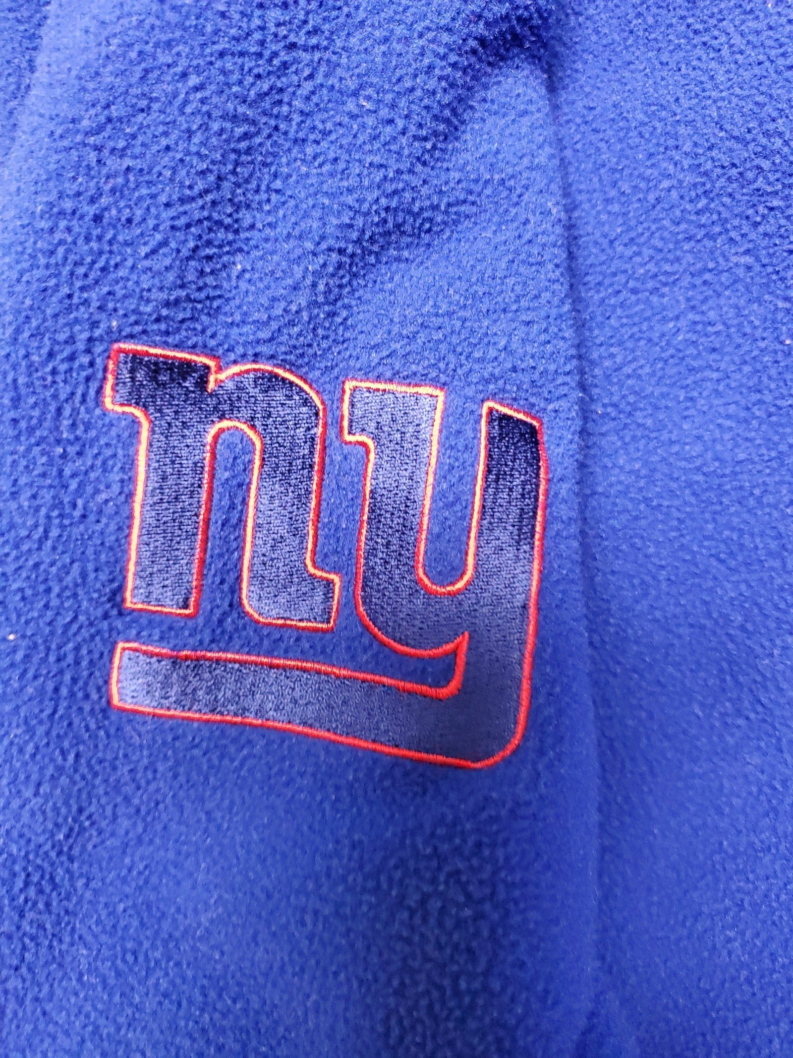 MEN'S NFL NEW YORK GIANTS REVISABLE HEAVY FOOTBALL JACKET SIZE LARGE