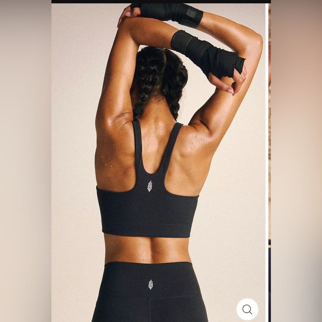- NWT Free People Movement hatch Never Better Square Neck Bra Black