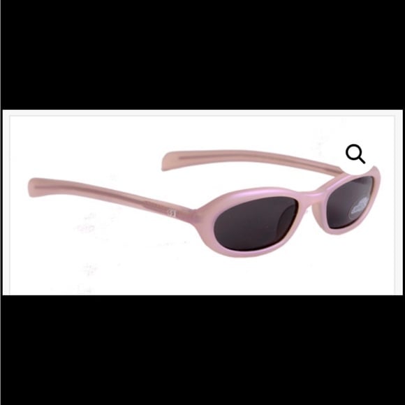 NWOT Angel Saucy Sunglasses frosted Pink Frame / Smoke Lens /