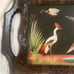 vintage bird design Glass Wood Decor Mexico 22”x 11”x 1 3/4”