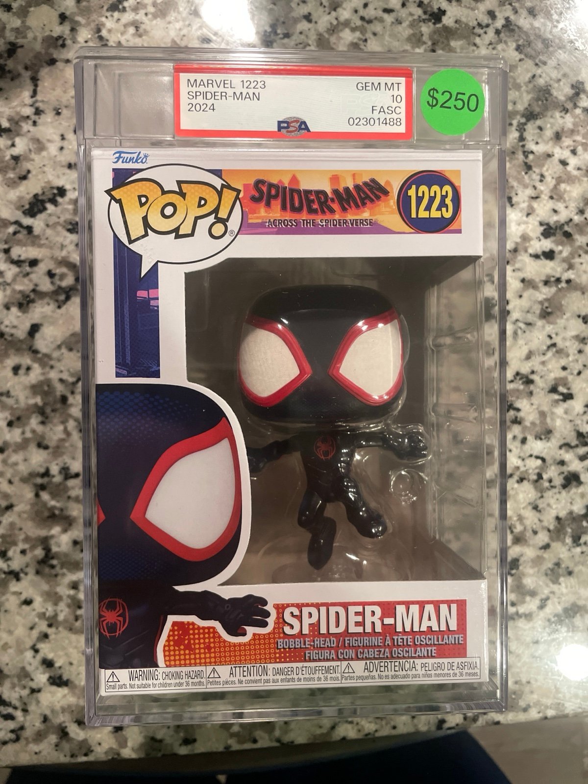 Spider-Man, Across The Spider Verse, PSA Gem Mint 10 Funko Pop!