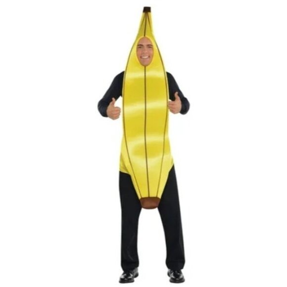 Goin' Bananas Tunic Adult Unisex One Size Fits Up to 44 Halloween Costume Yellow
