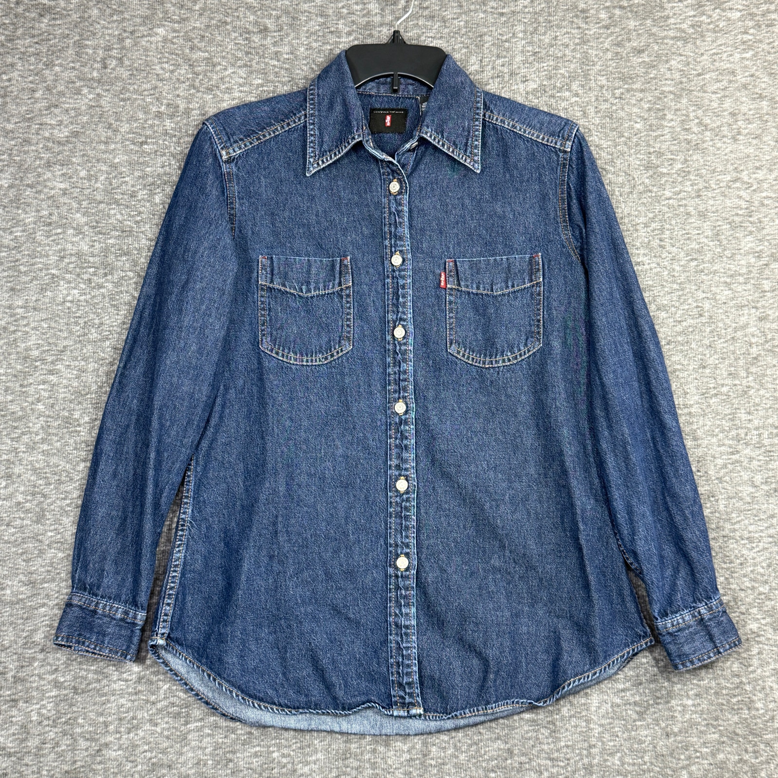 Levis Red Tab Vintage Denim Western Long Sleeve Women's Medium Hong Kong