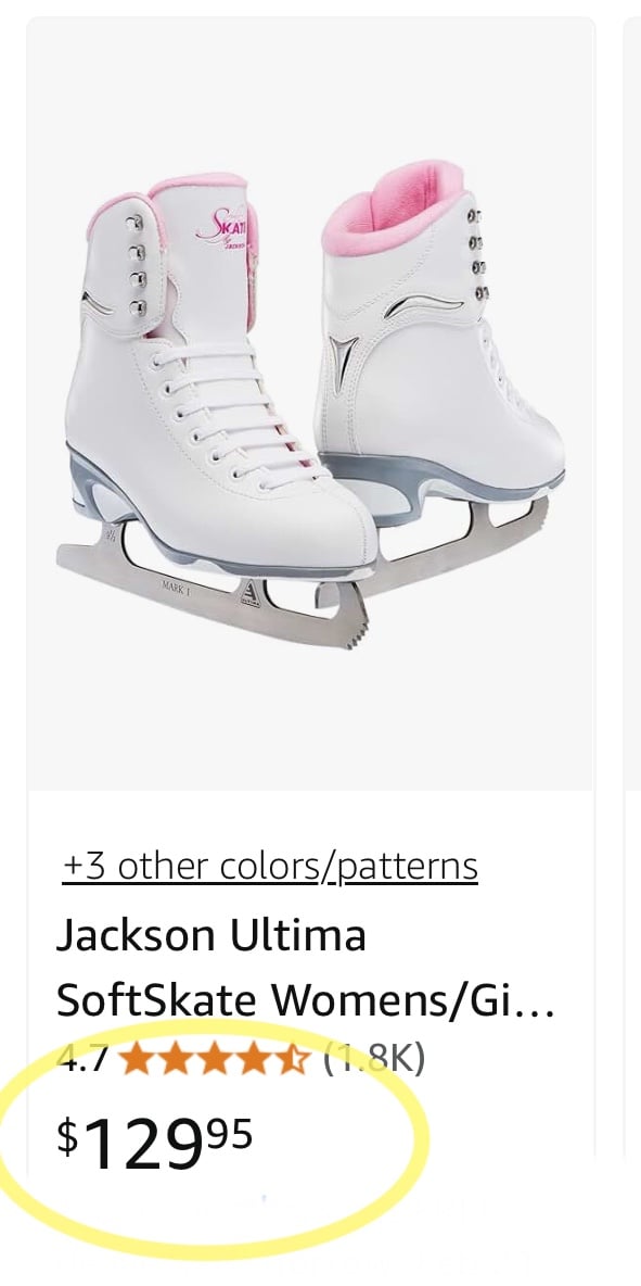 Jackson Ultima SoftSkate Womens/Girls Figure Skate SIZE 2