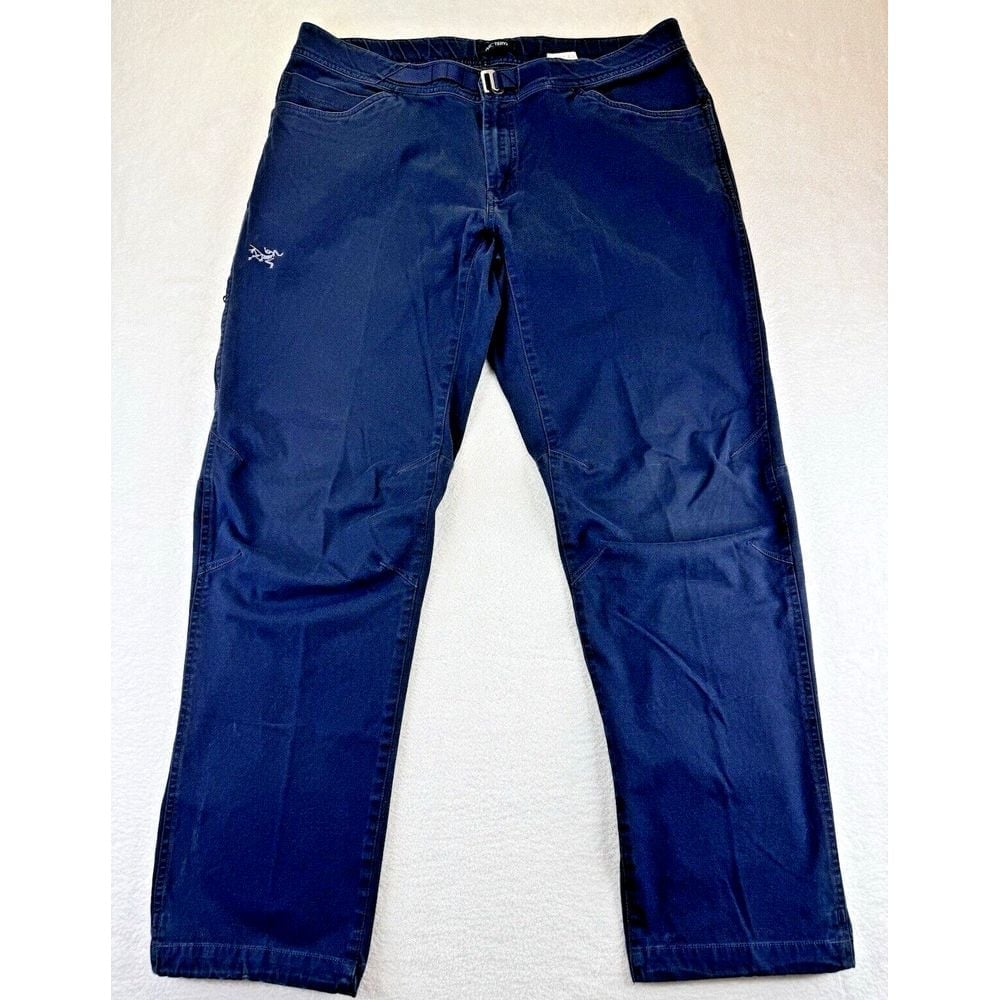 Arcteryx Texada Climbing Pants Blue 17220-88749 Straight Canvas 38Wx32L.