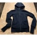 03- LULULEMON SCUBA black FLEECE LINED HOOD HOODIE SWEATSHIRT JACKET sz 4