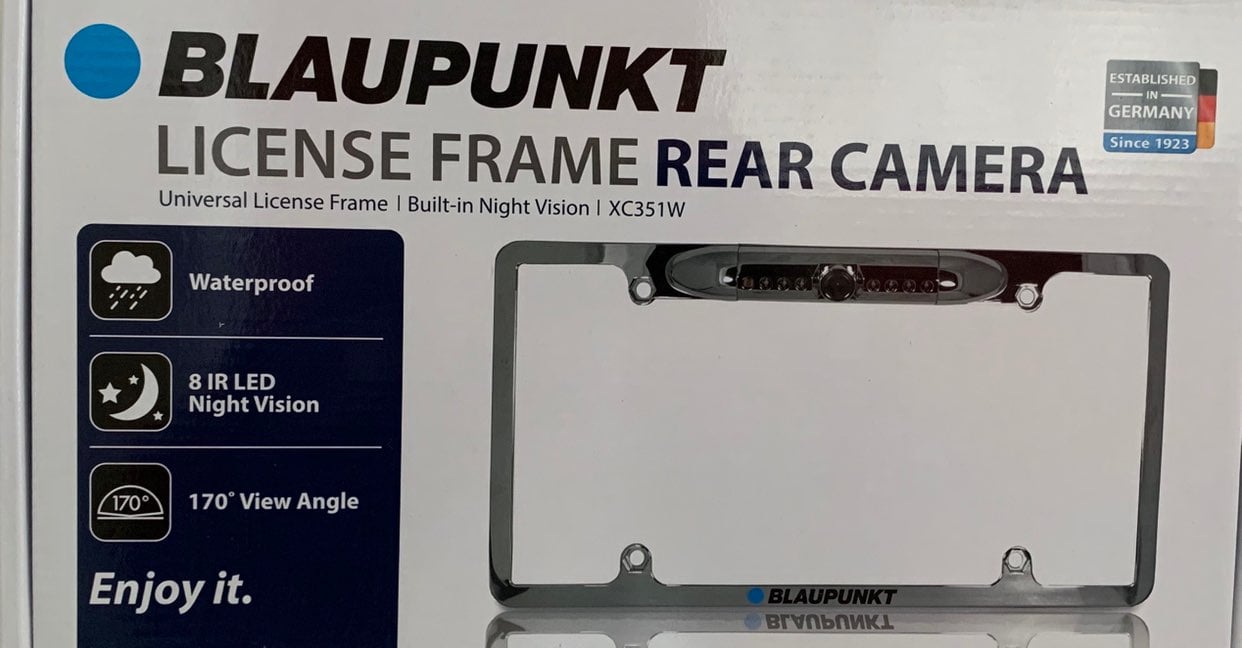 Back up camera licence plate