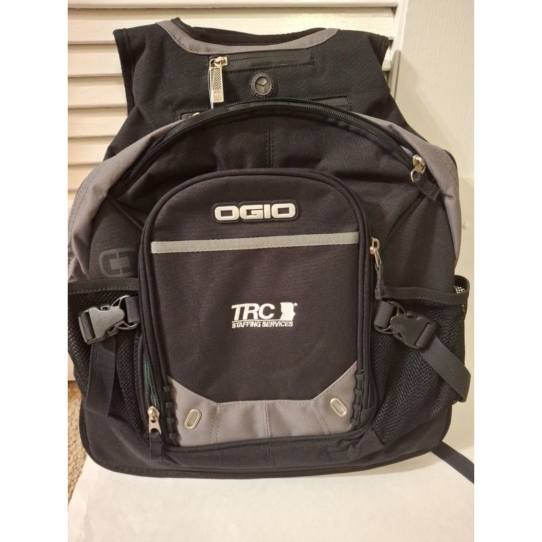 OGIO FUGITIVE Black and Grey New with Tags Back Pack Audio Pocket