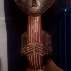 Vintage African Hand Carved Fertility Doll