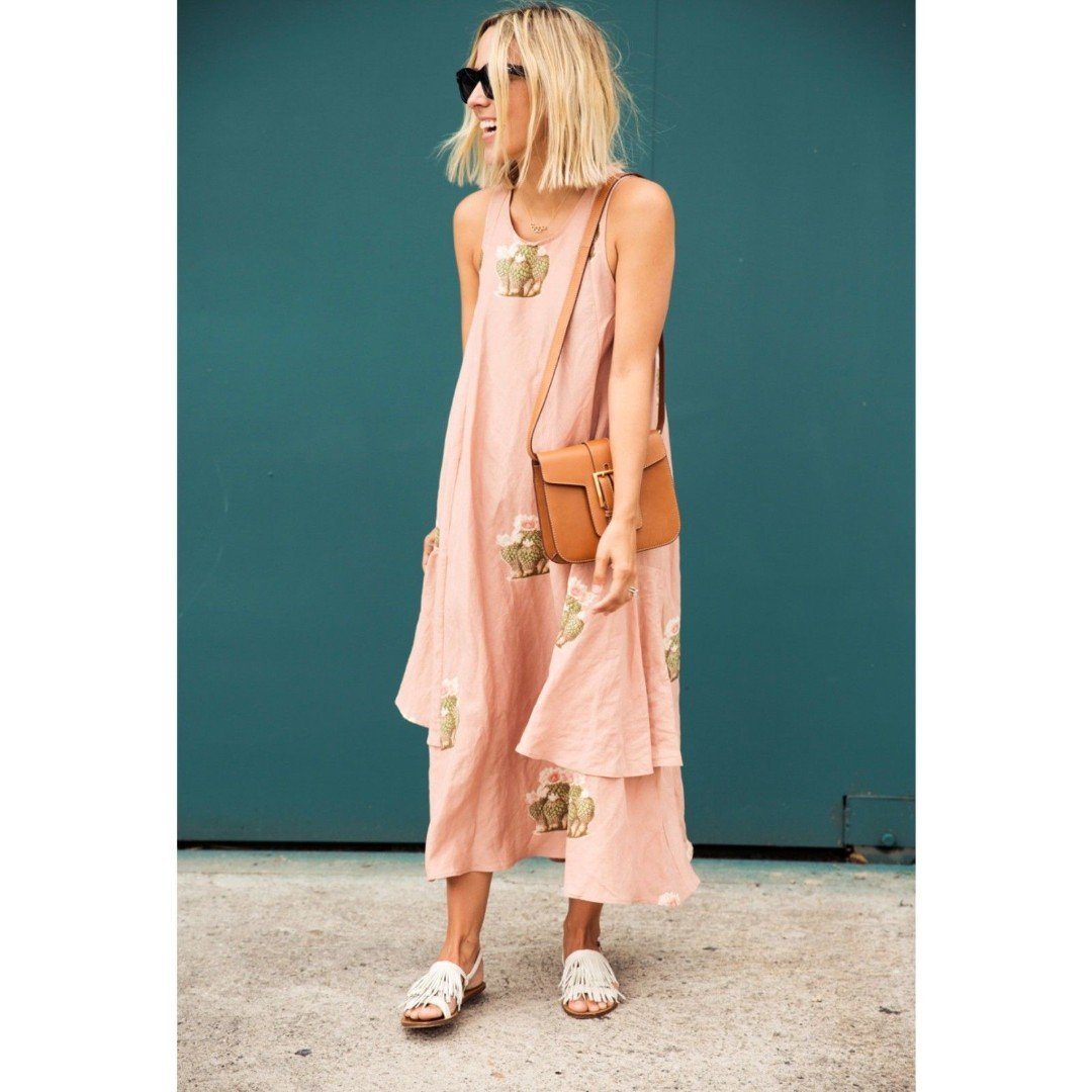 Creatures Of Comfort Lilith Dress - silk linen
